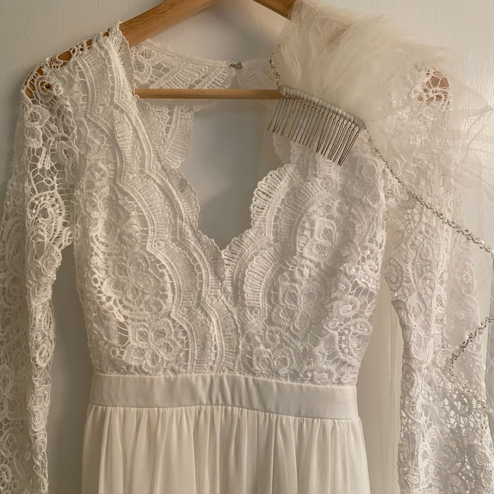 Lulu's Wedding White Dress